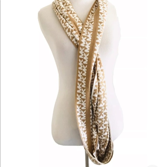 Michael Michael Kors | Logo Infinity Scarf Women's Size OS Brown Comfort - Picture 2 of 8